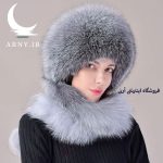 کلاه پوست ناز خاکستری - Image 6