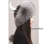 کلاه پوست ناز خاکستری - Image 2