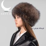 کلاه پوست روسی قهوه ای تیره