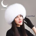 کلاه پوست ناز سفید