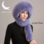 کلاه پوست ناز رنگی - Image 3