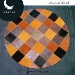 رومیزی گرد زرد