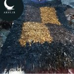 فرش چرم ریش ریش بزرگ جذاب