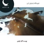 پوست گاو قهوه ای سفید کد 107 - Image 2