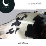 پوست گاو مشکی سفید