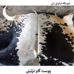 پوست گاو سفید مشکی قشنگ  کد A1 - Image 4