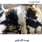 پوست گاو سفید مشکی قشنگ  کد A1 - Image 5
