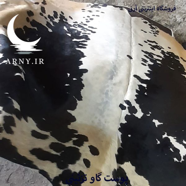 پوست گاو سفید مشکی قشنگ  کد A1 - Image 6